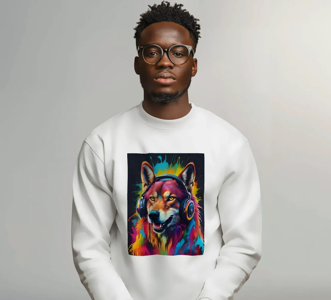 Cuffie colorate wolf ih felpa da MakArena