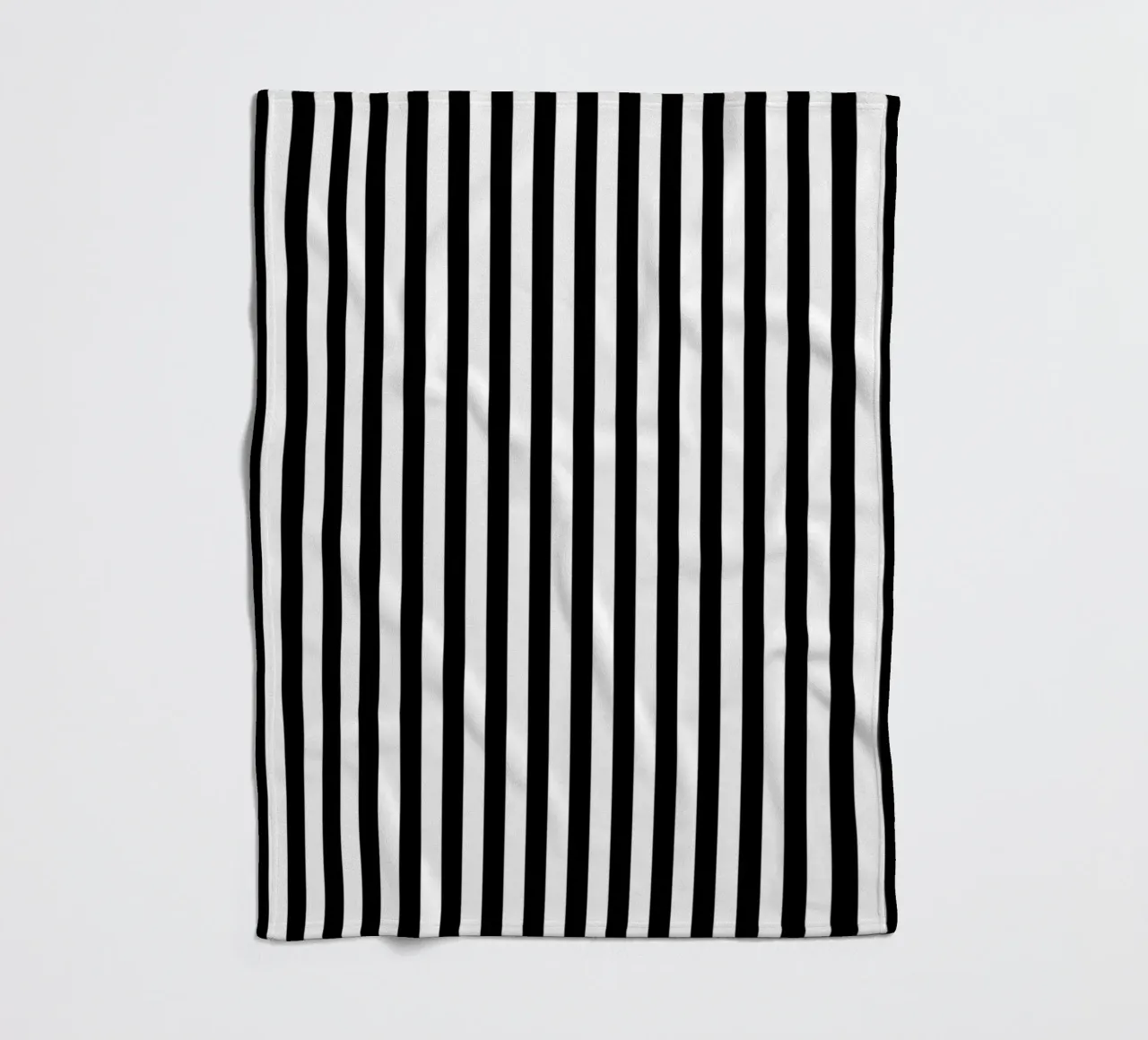 Minimal Basic Bold Stripes 1 | Nero su bianco coperta in pile da Beauty in Simplicity