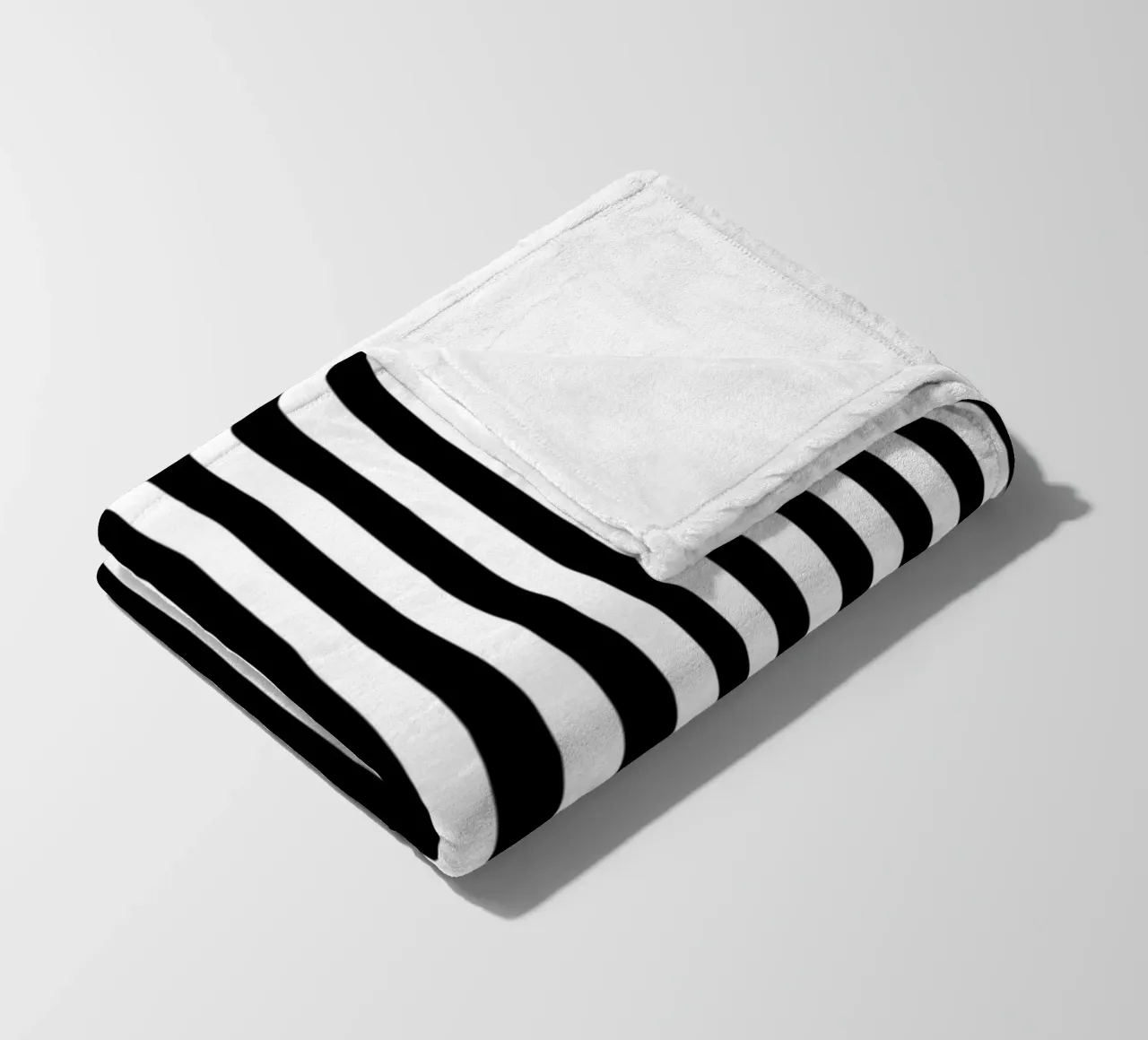 Minimal Basic Bold Stripes 1 | Nero su bianco coperta in pile da Beauty in Simplicity