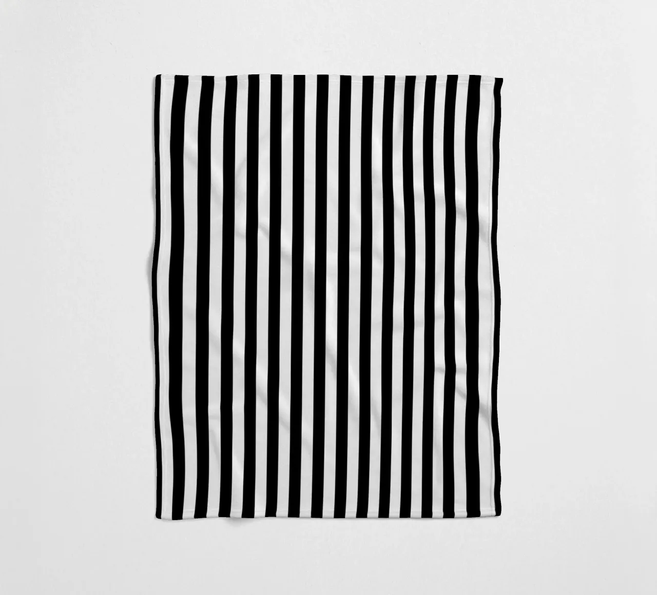 Minimal Basic Bold Stripes 1 | Nero su bianco coperta in pile da Beauty in Simplicity