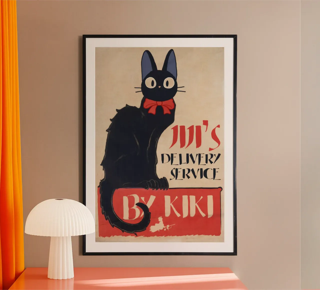 Servizio di consegna Jiji poster con telaio in plastica da Melissa