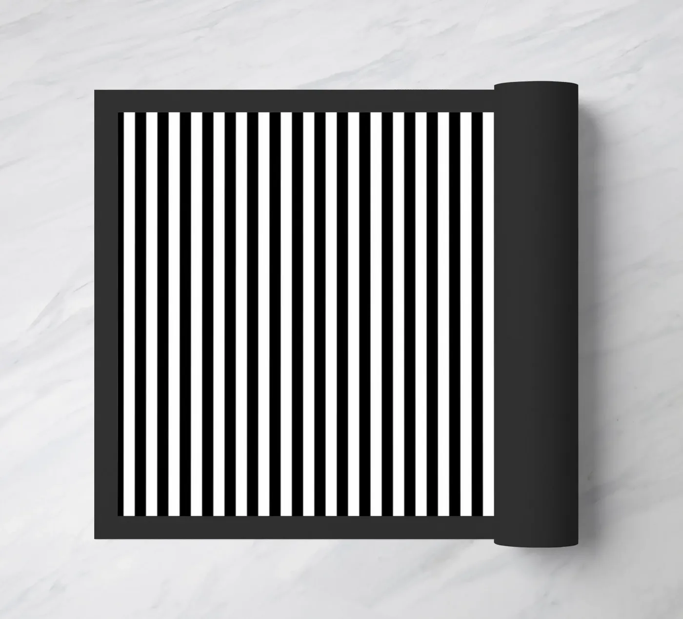 Minimal Basic Bold Stripes 2 | Nero su bianco zerbino da Beauty in Simplicity