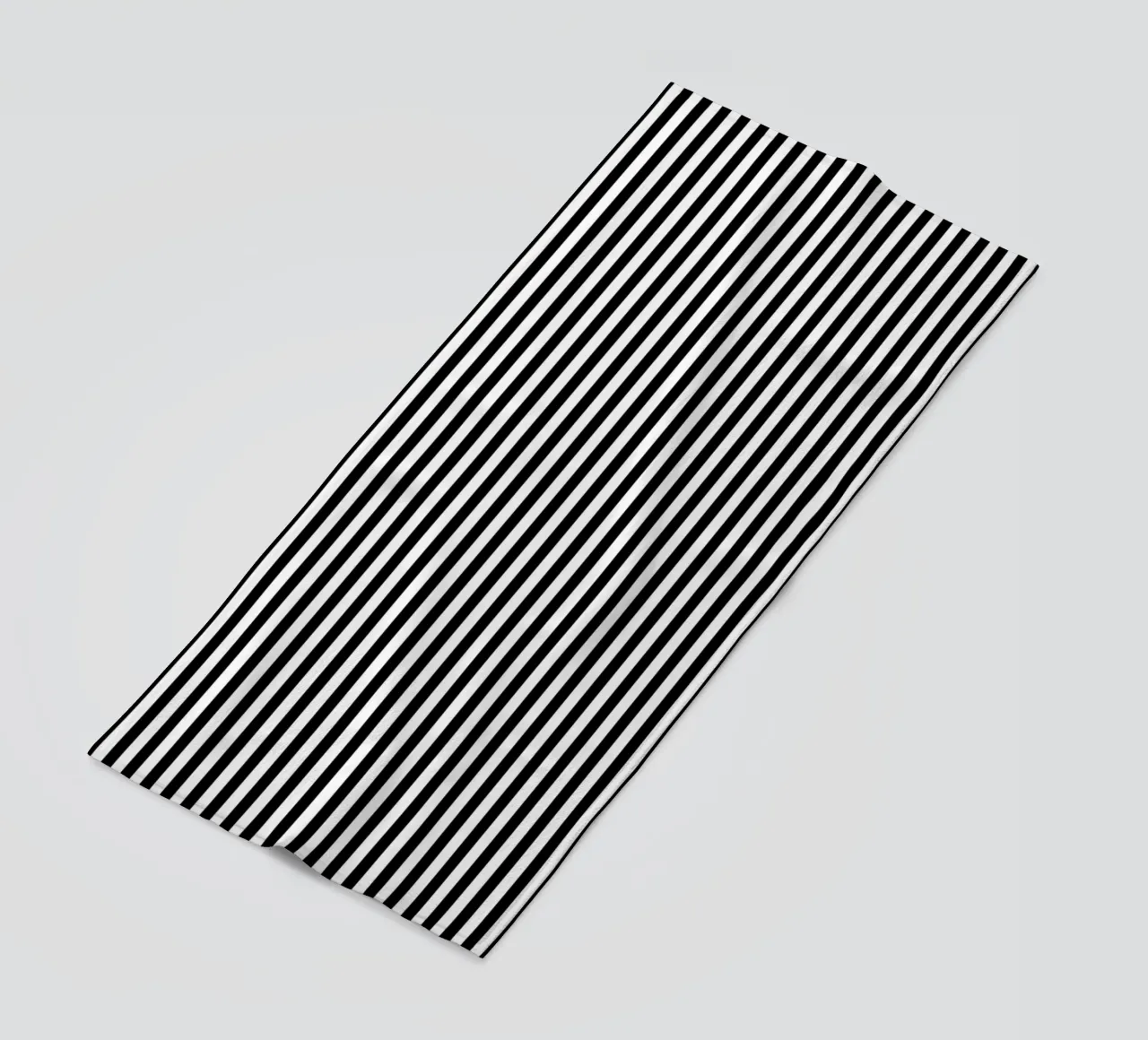 Minimal Basic Bold Stripes 2 | Nero su bianco telo mare da Beauty in Simplicity