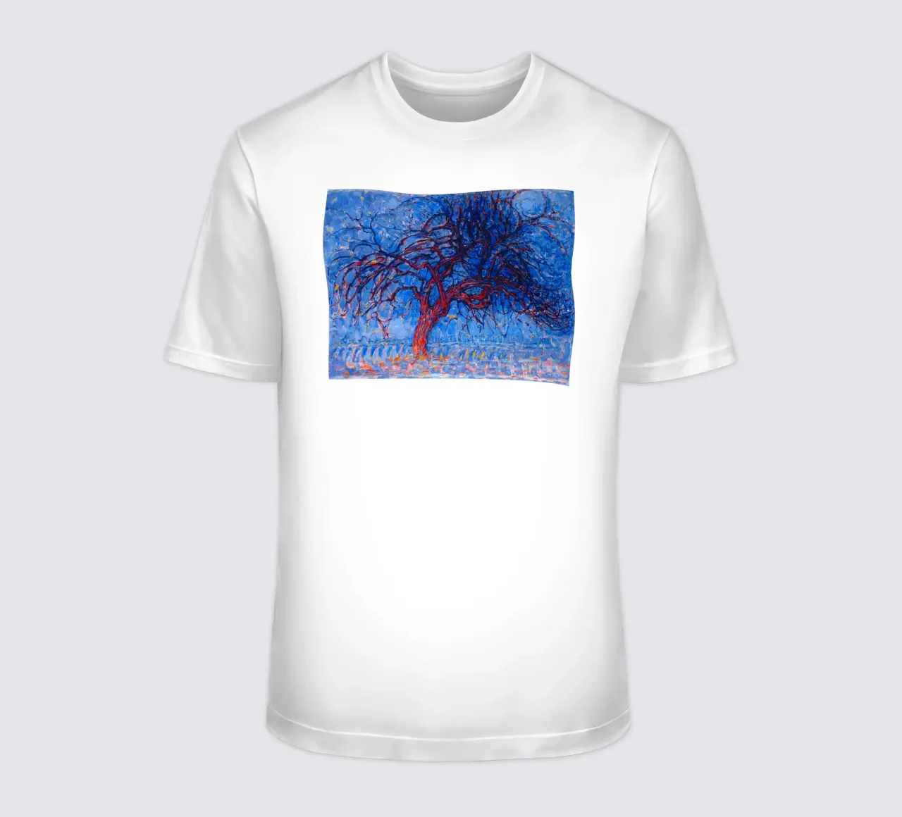 Piet Mondrian - Evening; Red Tree t-shirt da apoloprints