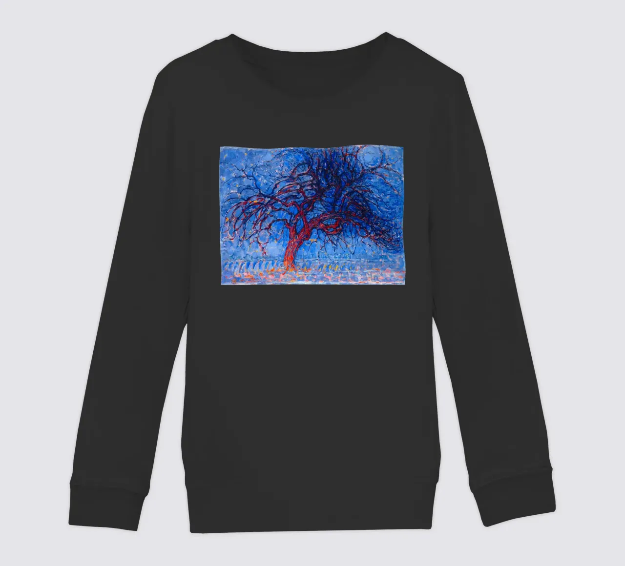 Piet Mondrian - Evening; Red Tree felpa bambino da apoloprints