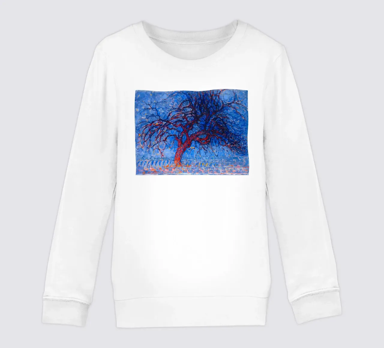 Piet Mondrian - Evening; Red Tree felpa bambino da apoloprints