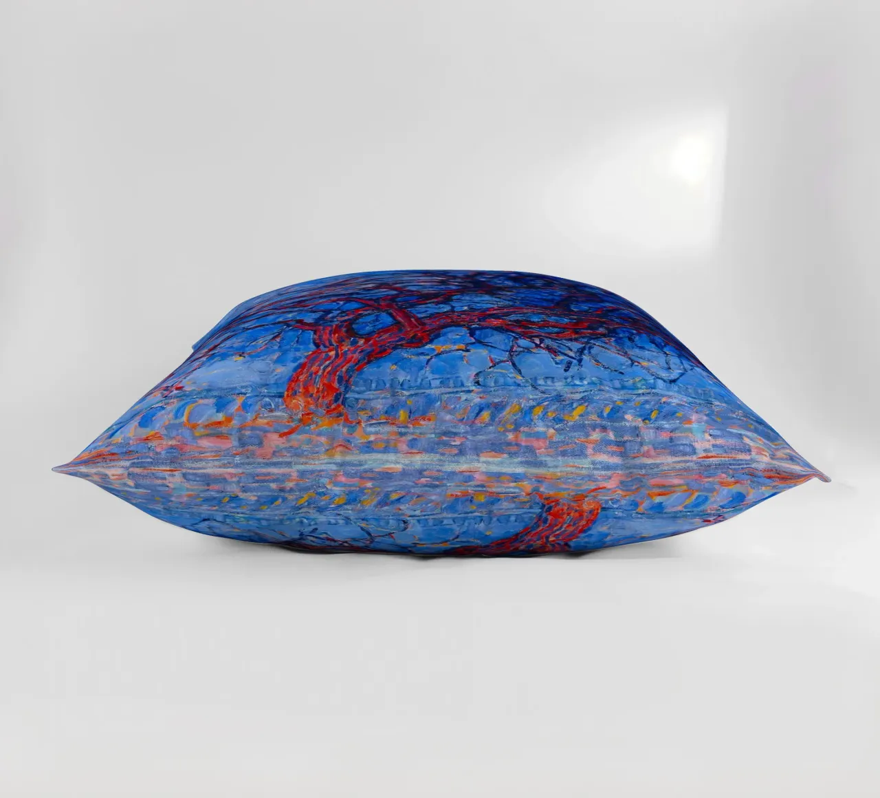 Piet Mondrian - Evening; Red Tree cuscino da apoloprints