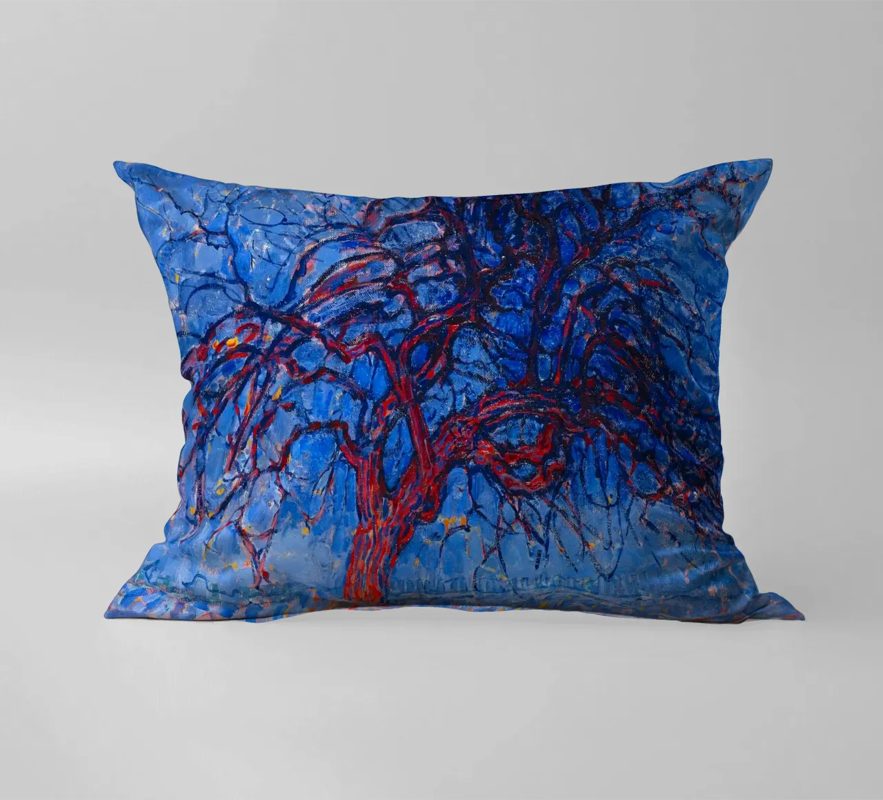 Piet Mondrian - Evening; Red Tree cuscino da apoloprints