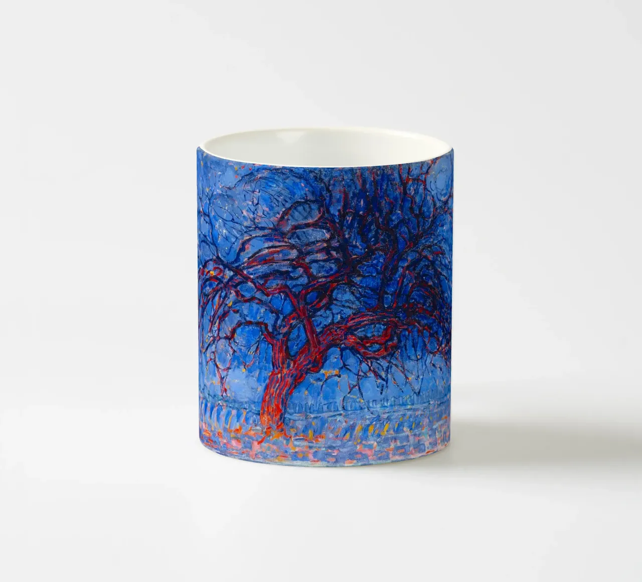 Piet Mondrian - Evening; Red Tree tazza in ceramica da apoloprints