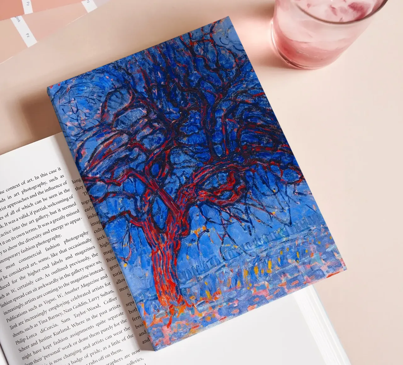 Piet Mondrian - Evening; Red Tree notebook by apoloprints