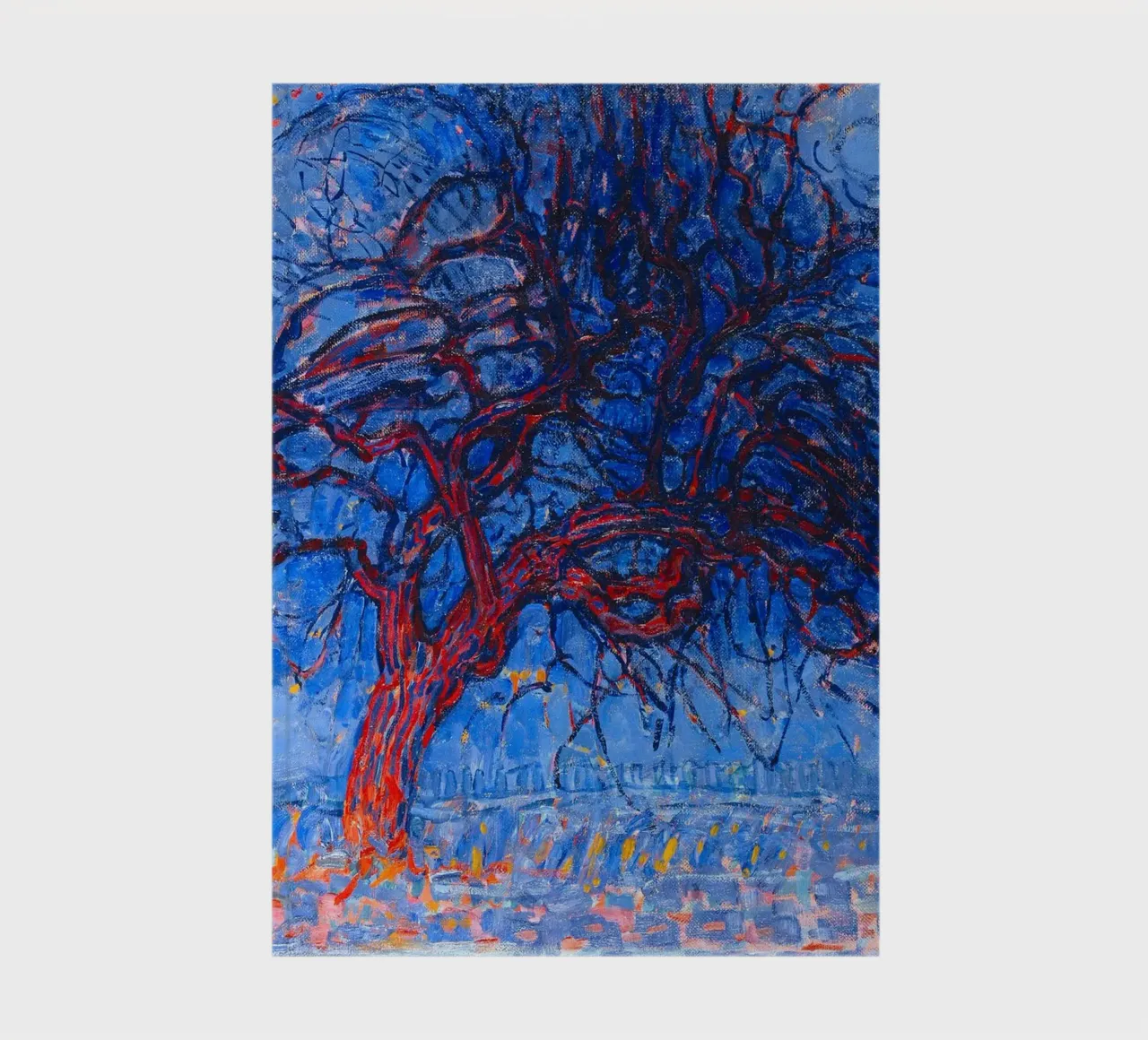 Piet Mondrian - Evening; Red Tree notebook by apoloprints