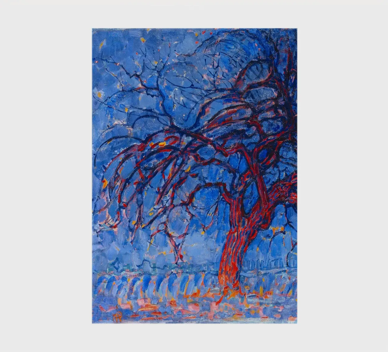 Piet Mondrian - Evening; Red Tree notebook by apoloprints