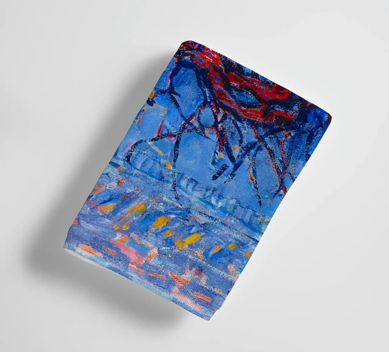 Piet Mondrian - Evening; Red Tree asciugamano da bagno da apoloprints