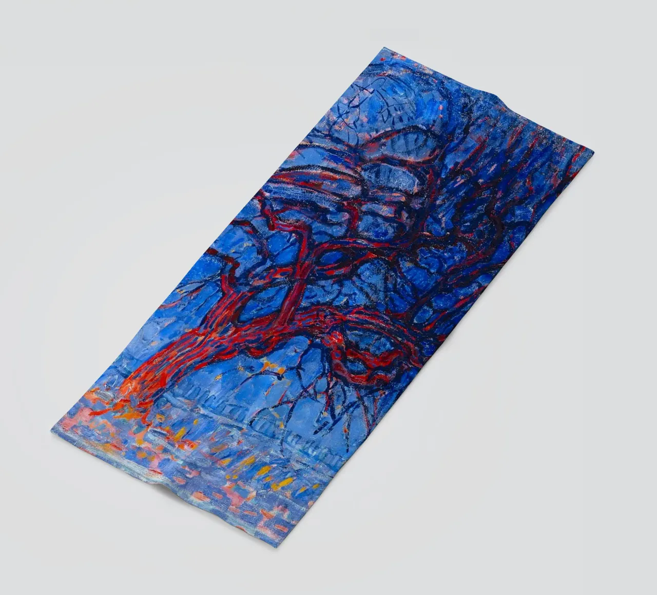 Piet Mondrian - Evening; Red Tree telo mare da apoloprints