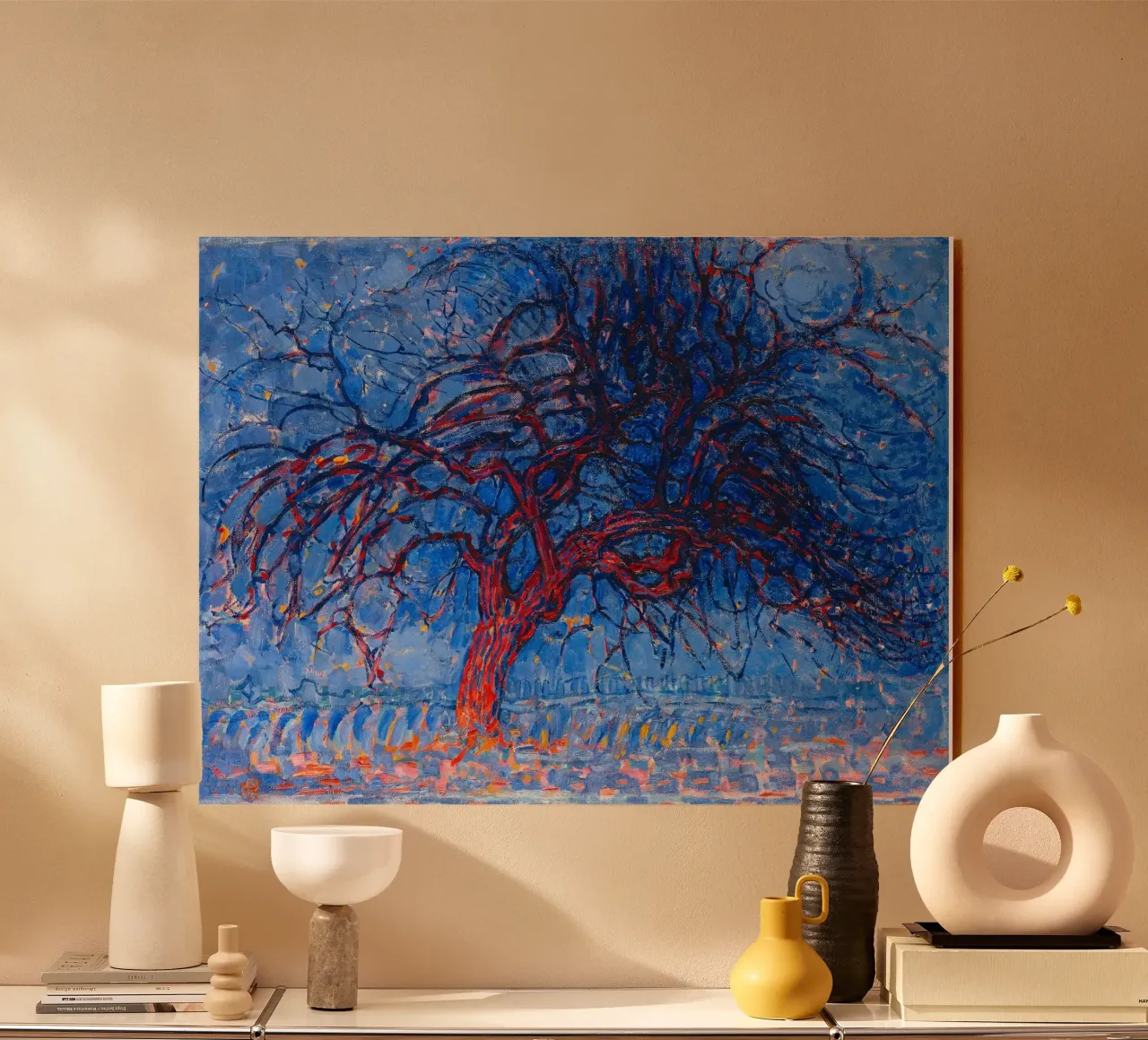 Piet Mondrian - Evening; Red Tree plexiglass da apoloprints