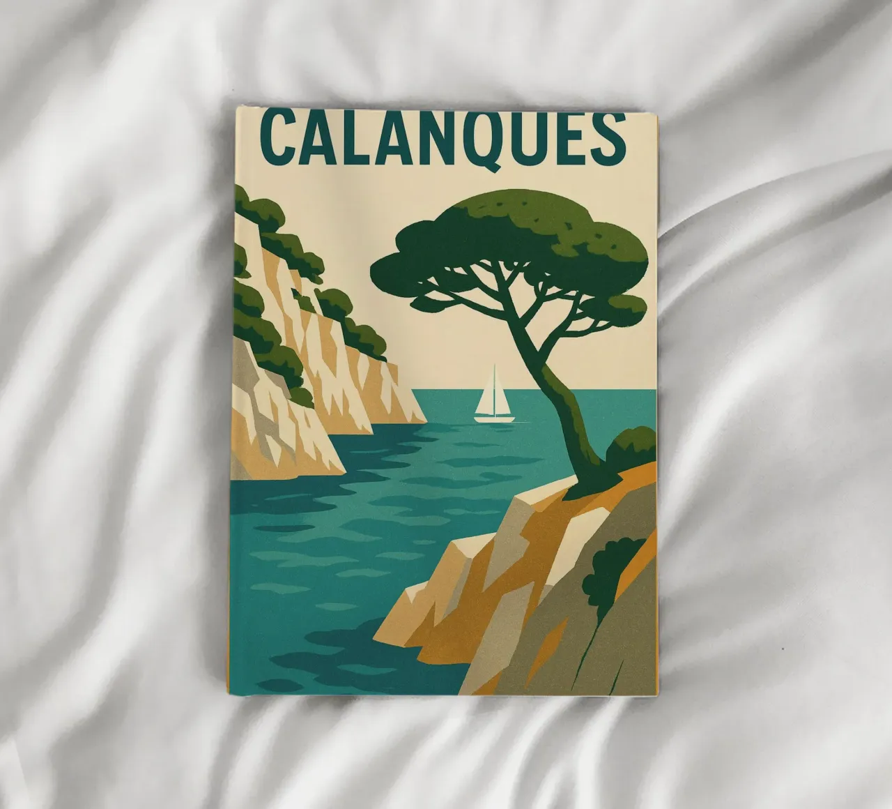 Calanques - Serenity between sky and sea notebook by JETLAG | affiches voyage