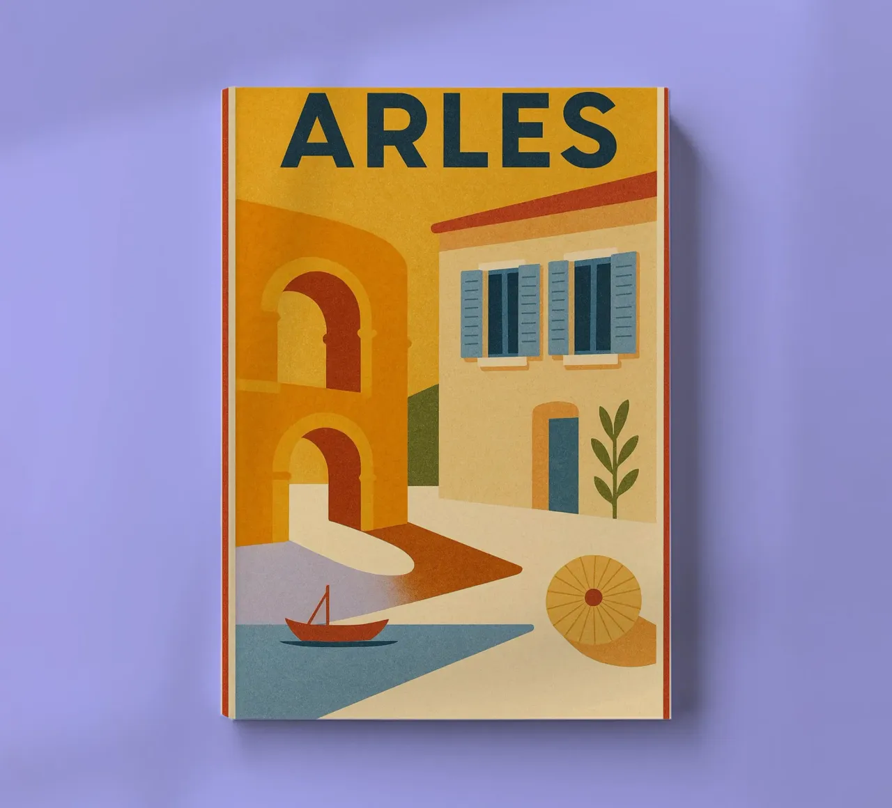 Arles - The minimal art of a timeless heritage notebook by JETLAG | affiches voyage