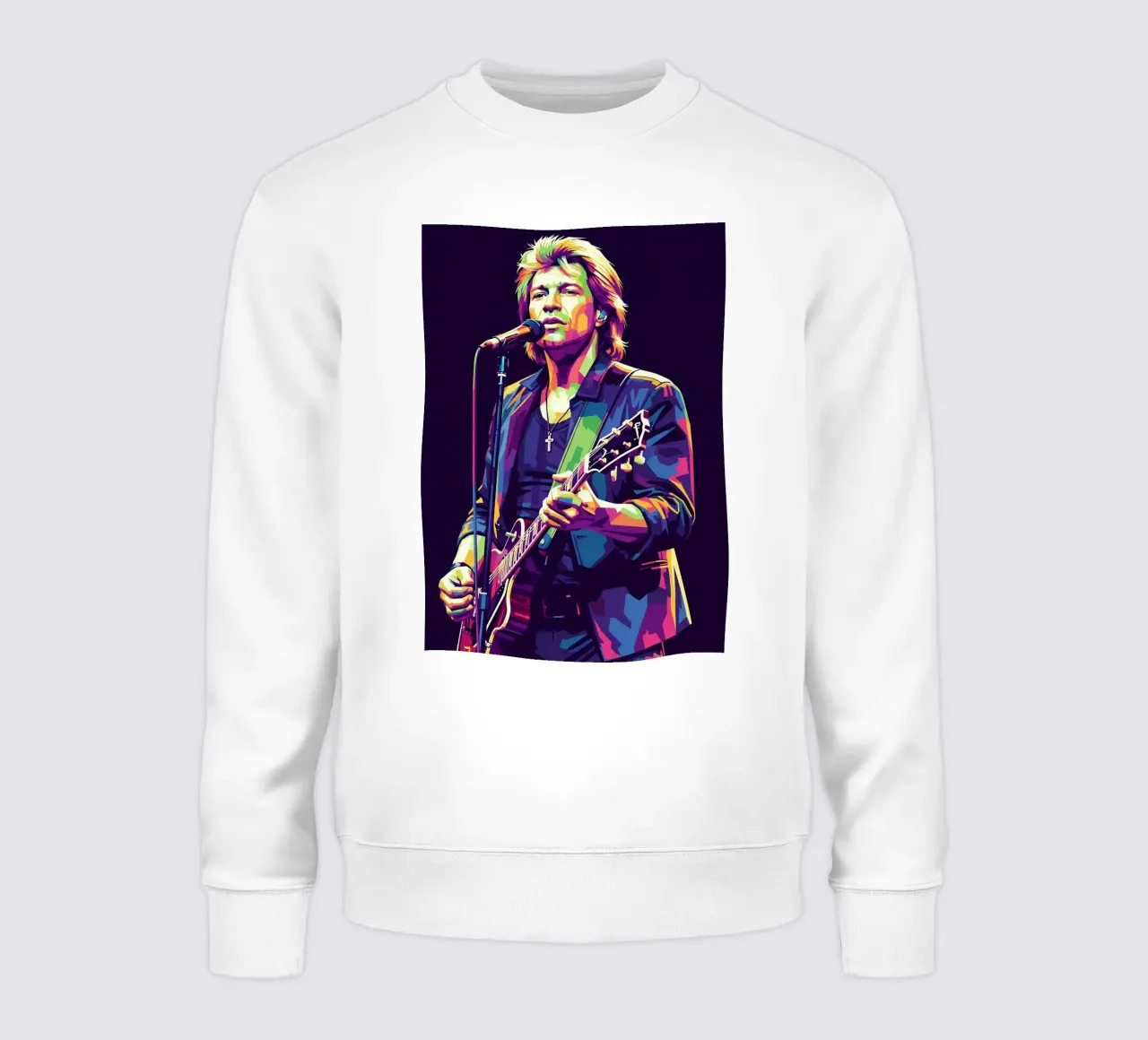 Bon Jovi colorfull pop art felpa da Hantamrata