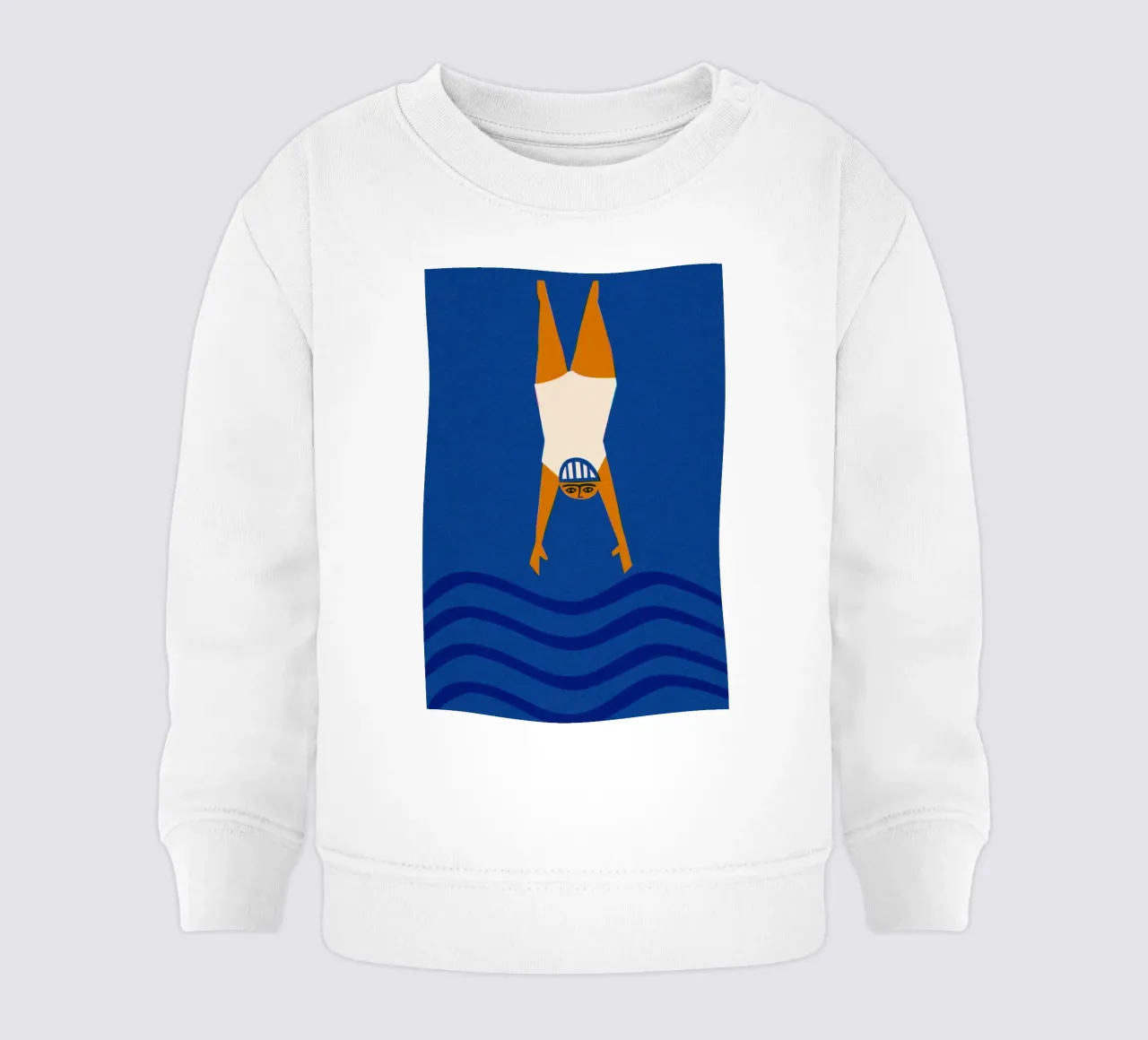 Tuffatore di nuoto selvaggio felpa neonato da Fox & Velvet