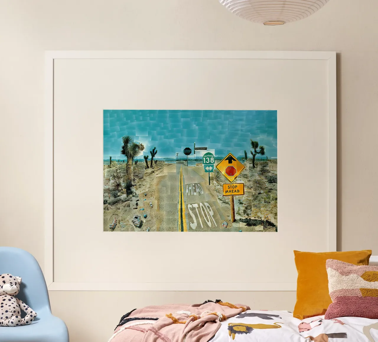 1986, Pearblossom Highway, 11-18 aprile 1986 poster con telaio in legno da Glen Stephens