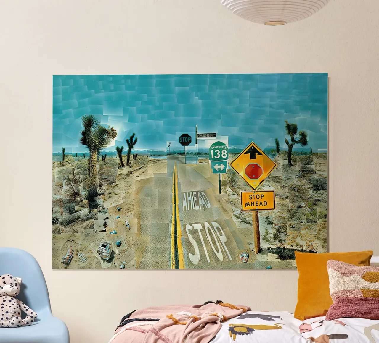 1986, Pearblossom Highway, 11-18 aprile 1986 poster con telaio in legno da Glen Stephens