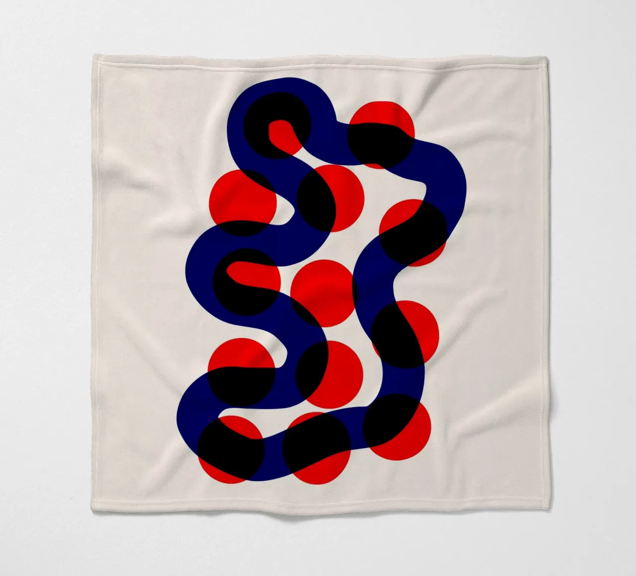 River Walk Abstract fleece blanket by Fox & Velvet