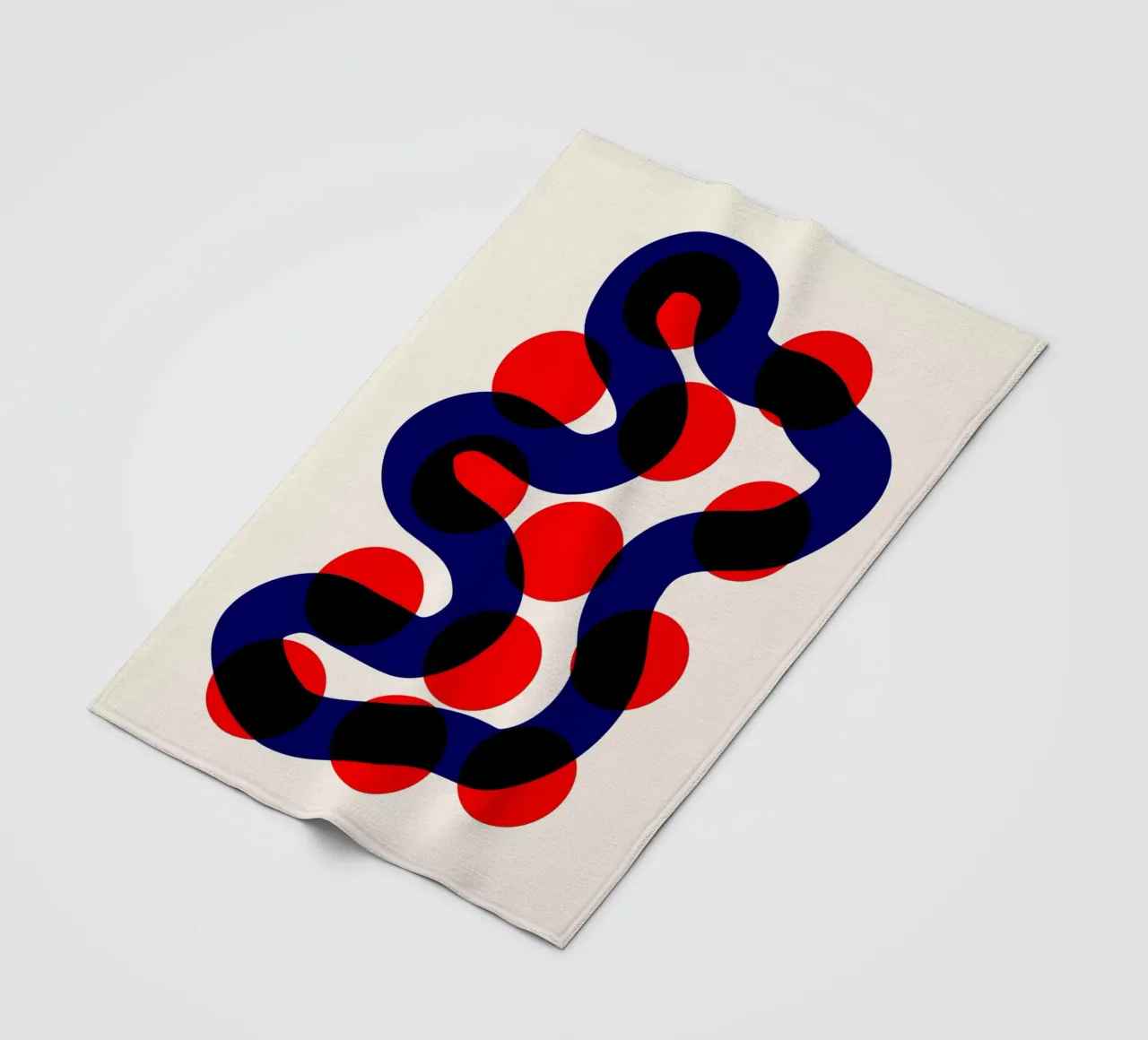 River Walk Abstract fleece blanket by Fox & Velvet
