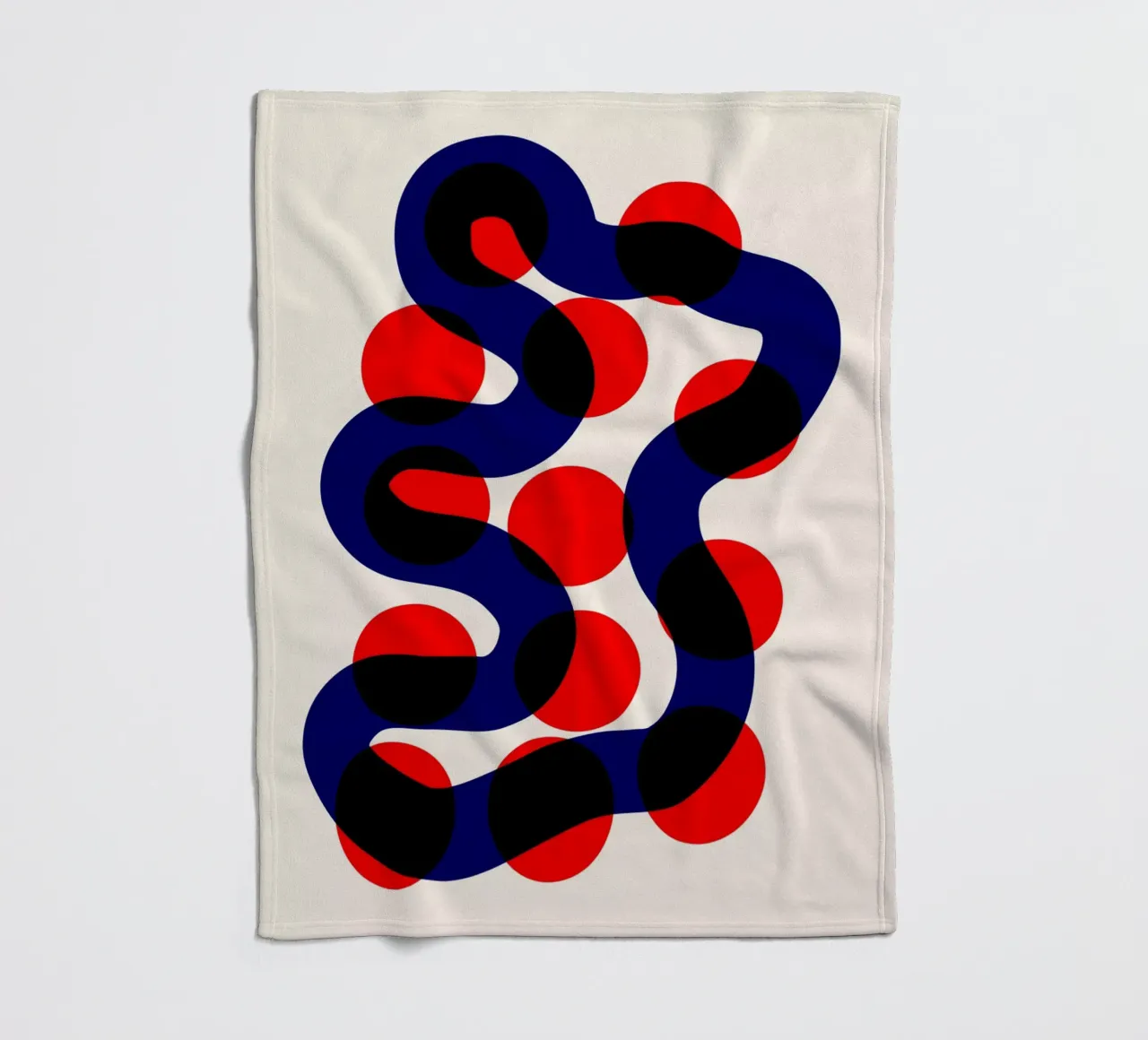 River Walk Abstract fleece blanket by Fox & Velvet