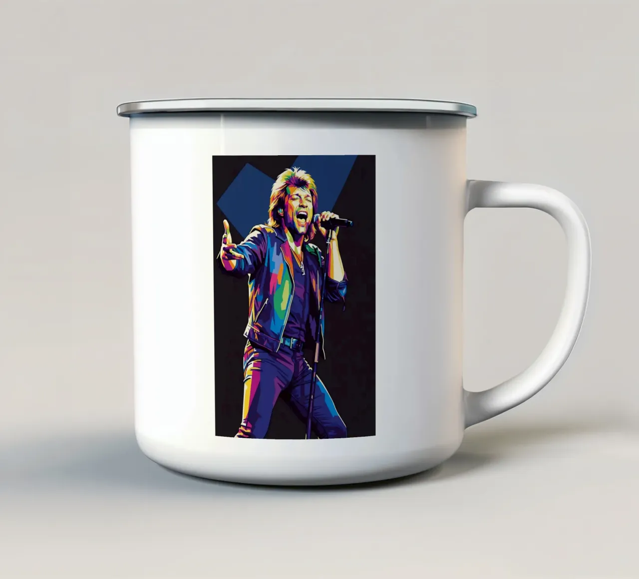 Bon Jovi performance tazza in smalto da Hantamrata