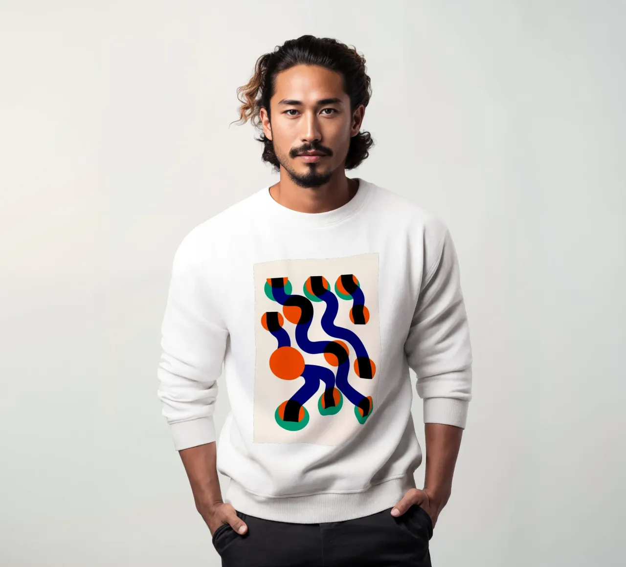 Surfing Waves Astratto felpa da Fox & Velvet