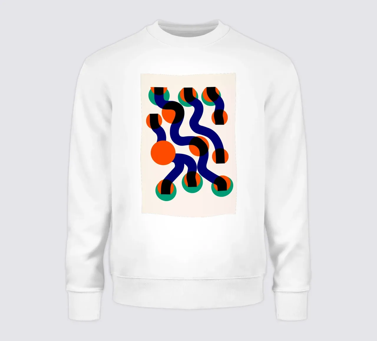 Surfing Waves Astratto felpa da Fox & Velvet