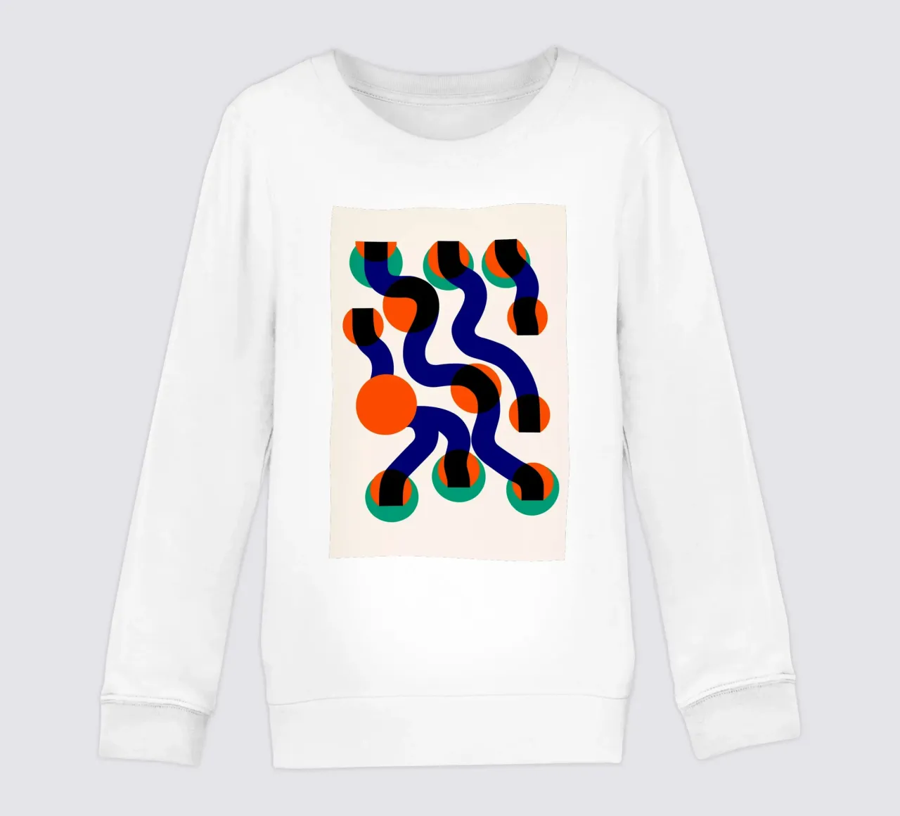 Surfing Waves Astratto felpa bambino da Fox & Velvet