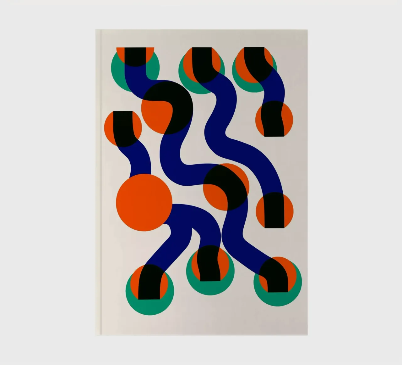 Surfing Waves Abstract notebook by Fox & Velvet