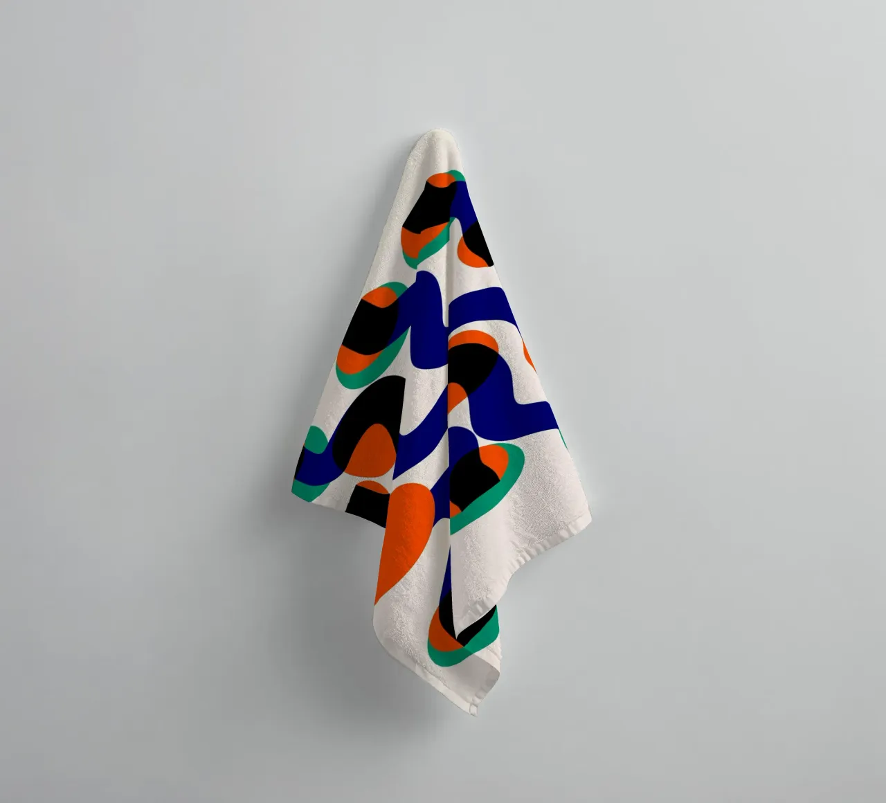 Surfing Waves Abstract towel by Fox & Velvet