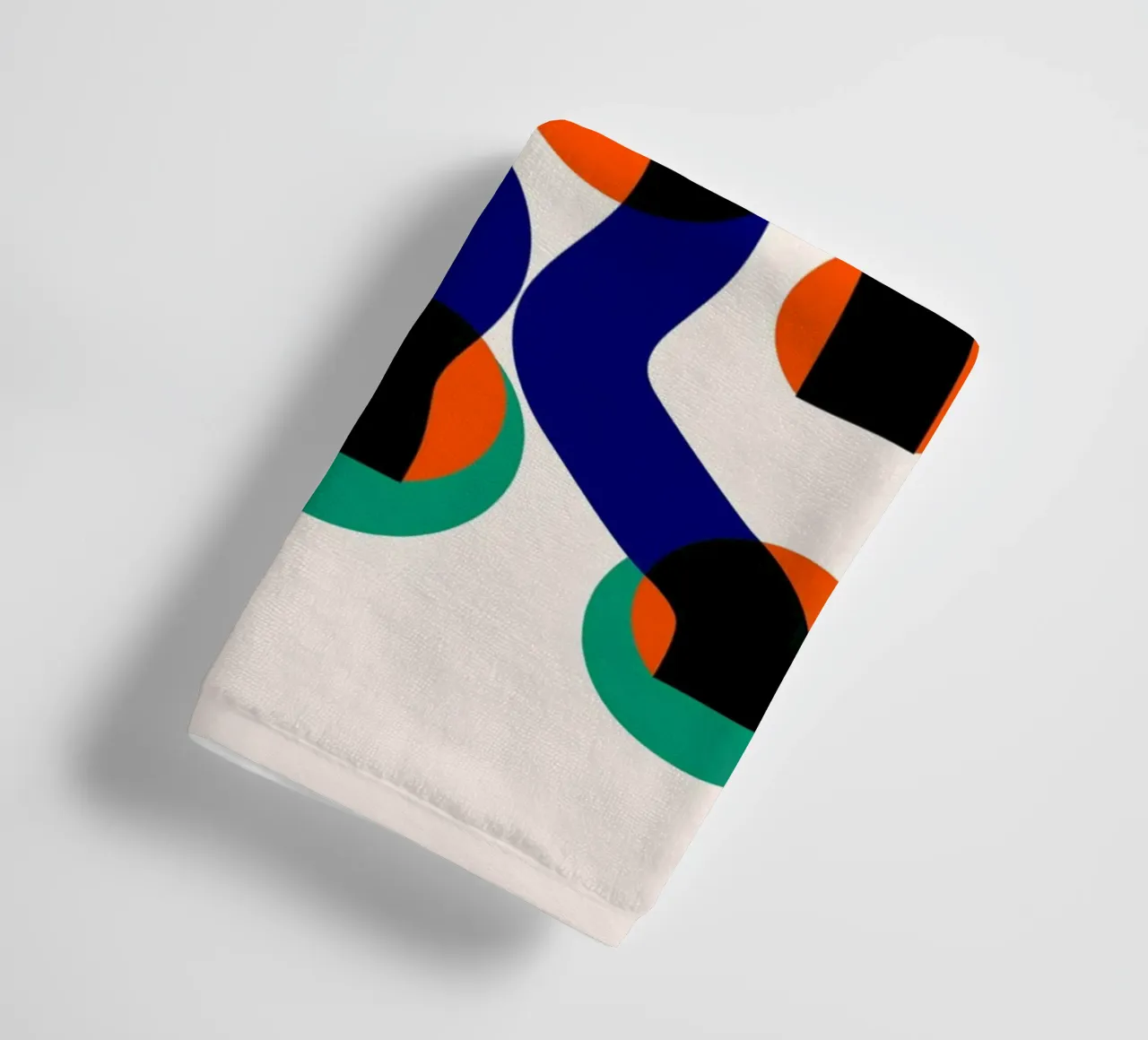 Surfing Waves Abstract towel by Fox & Velvet