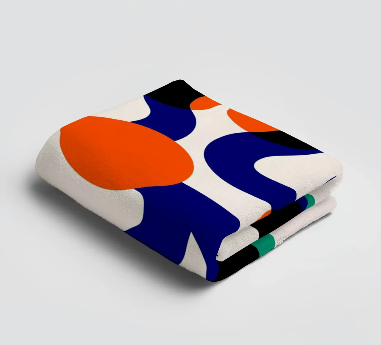 Surfing Waves Abstract towel by Fox & Velvet