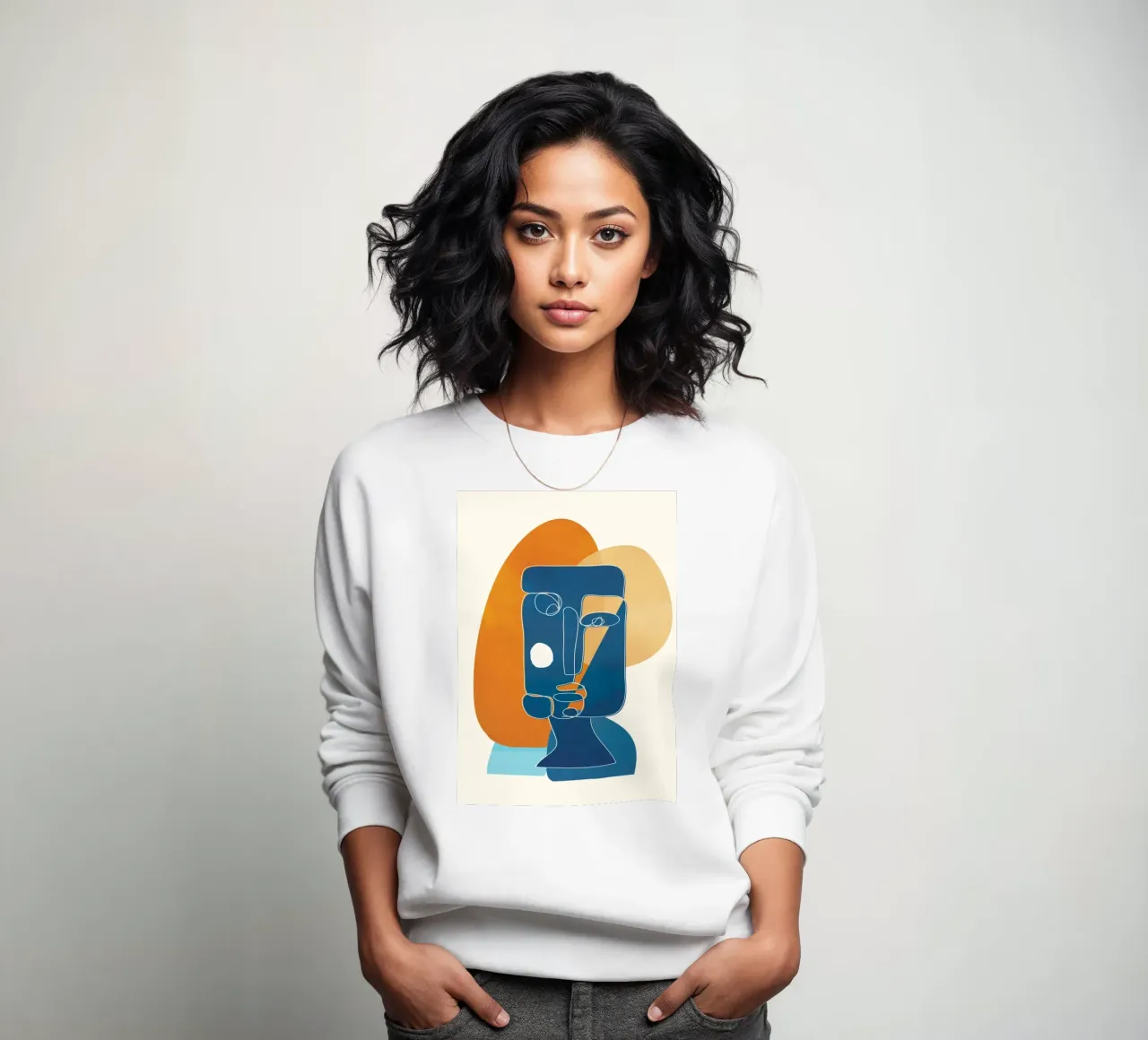 Abstract Mask Design 2 sweatshirt by cityart