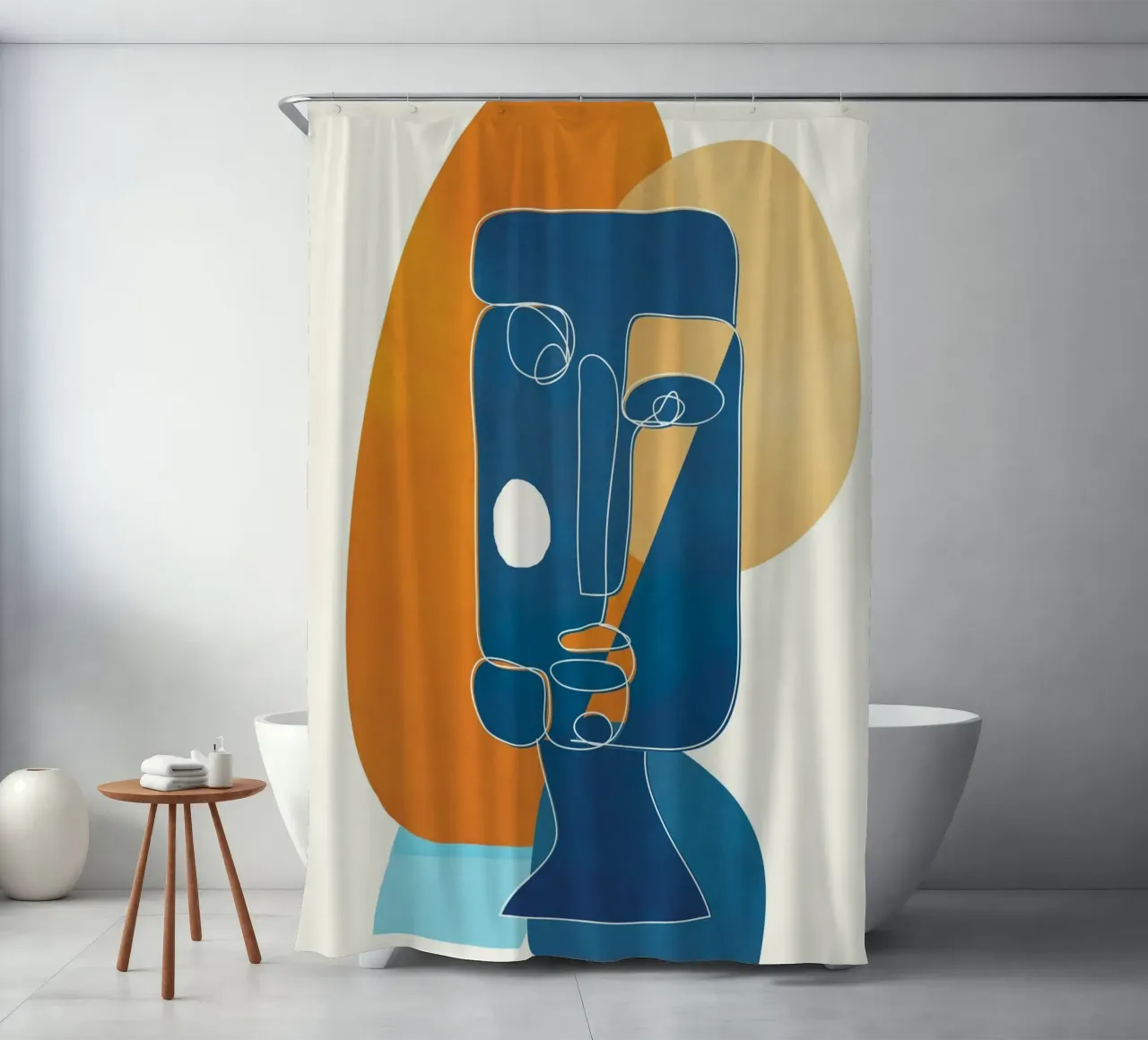 Abstract Mask Design 2 tenda da doccia da cityart