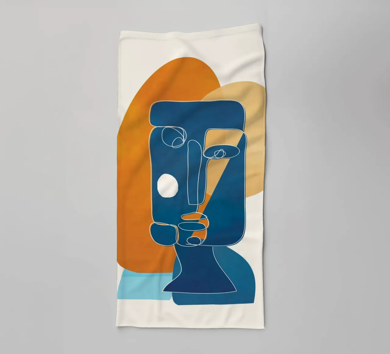 Abstract Mask Design 2 towel by cityart