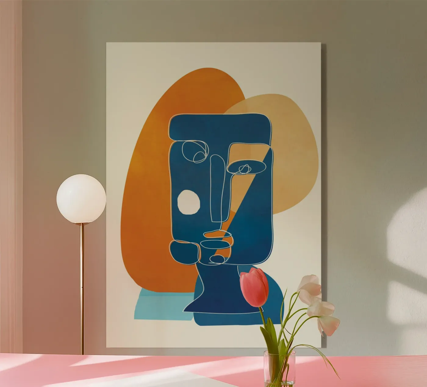 Abstract Mask Design 2 plexiglass da cityart