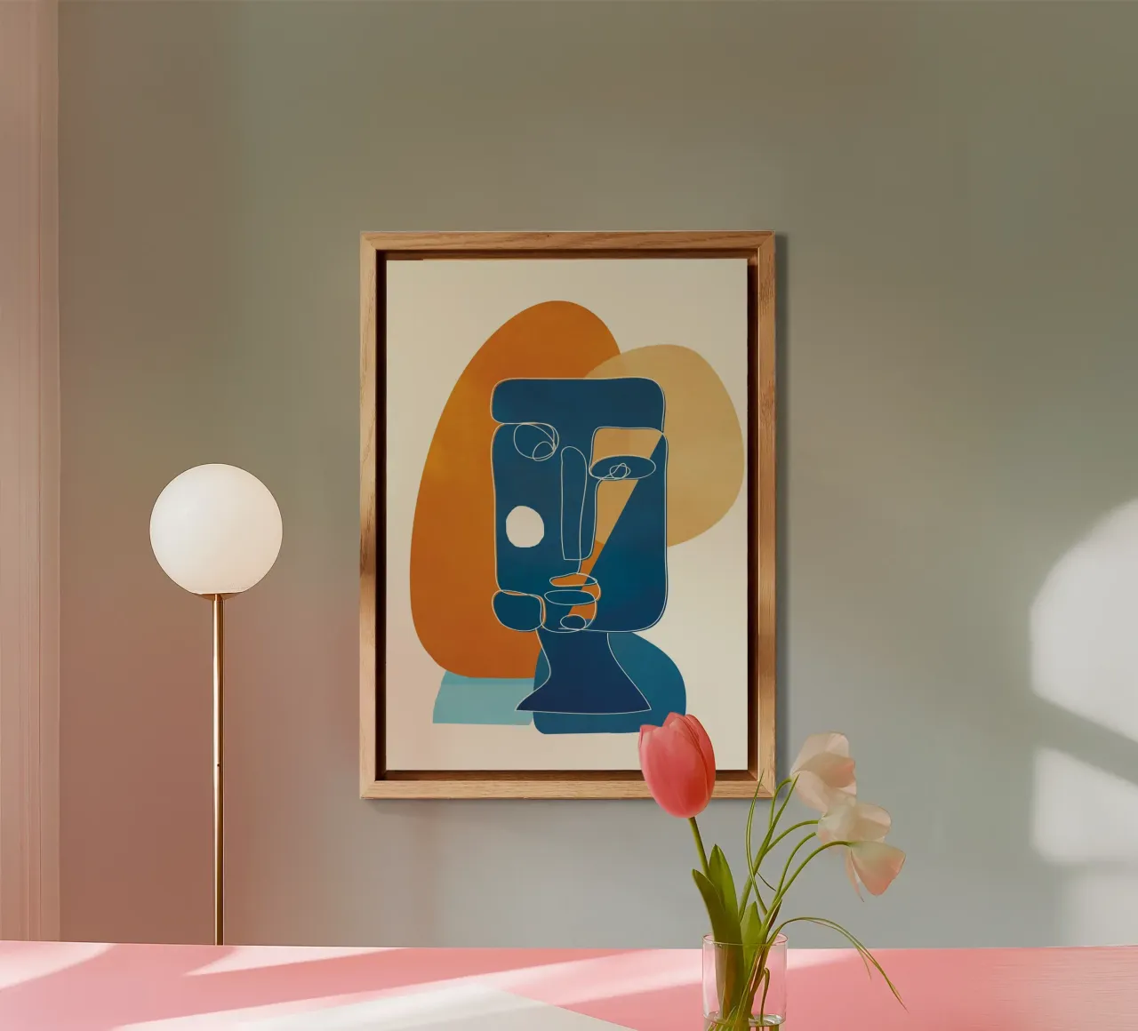 Abstract Mask Design 2 alluminio dibond da cityart