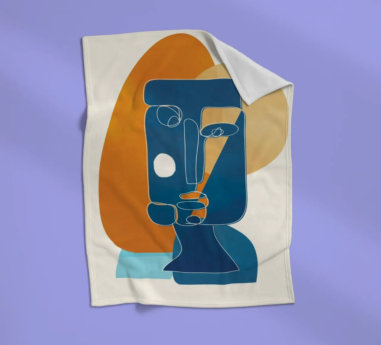 Abstract Mask Design 2 coperta in pile da cityart