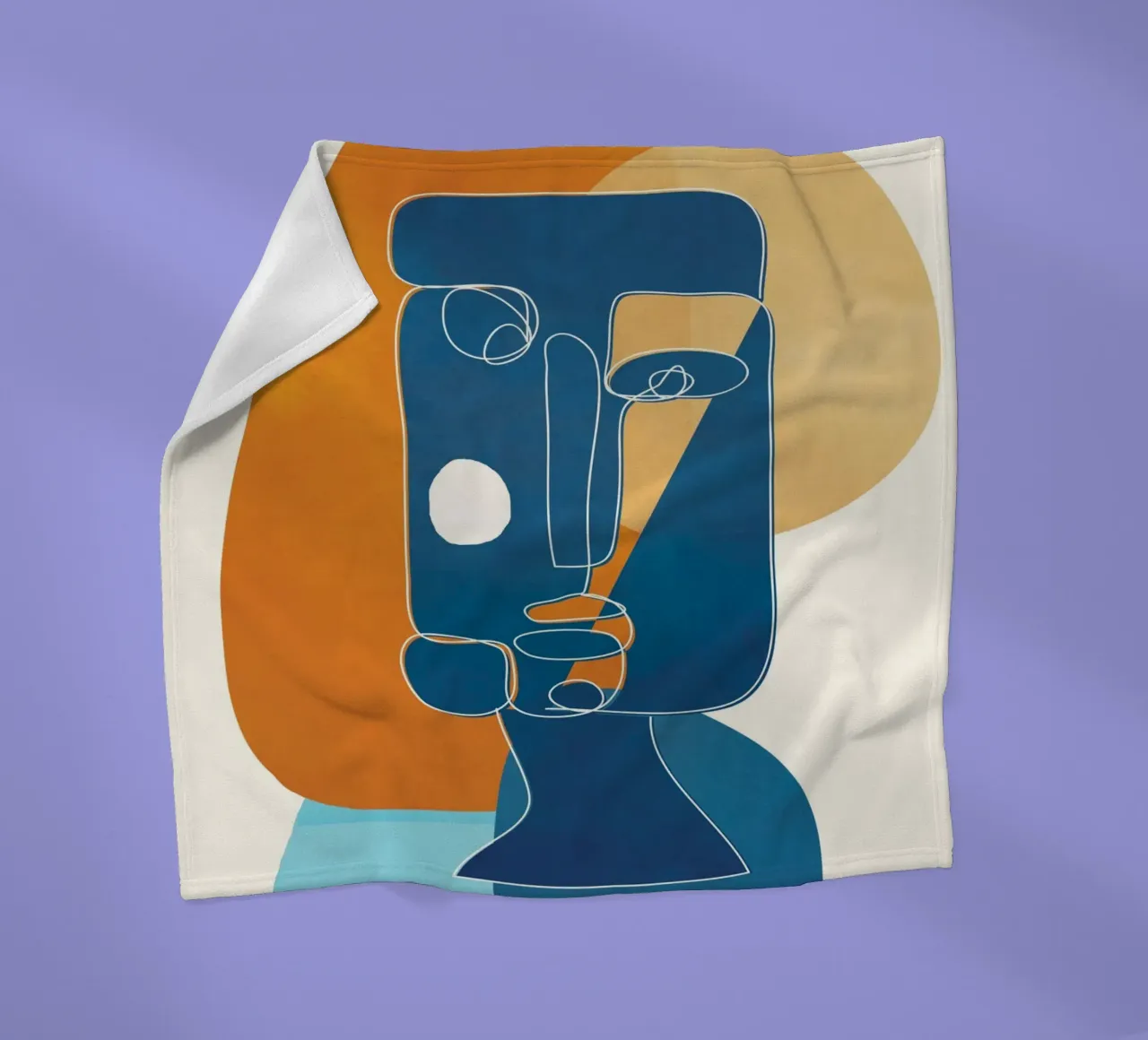 Abstract Mask Design 2 coperta in pile da cityart