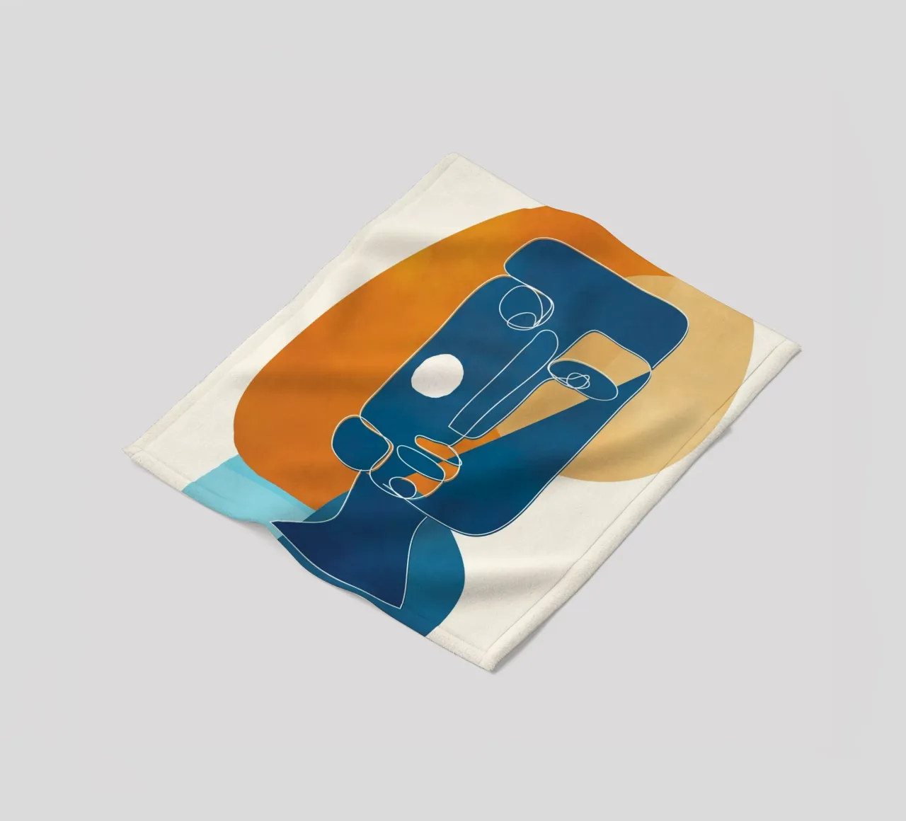 Abstract Mask Design 2 coperta in pile da cityart