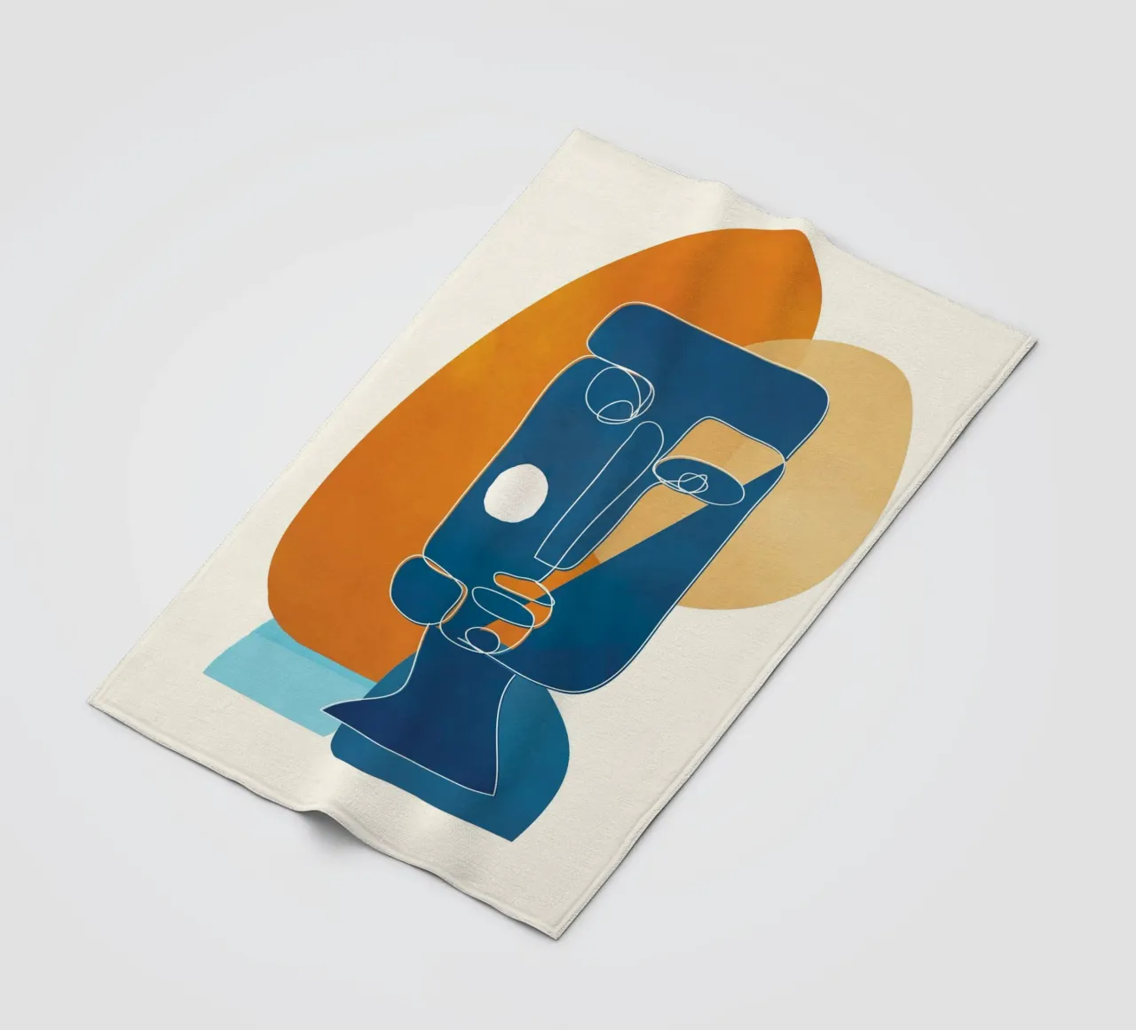 Abstract Mask Design 2 coperta in pile da cityart