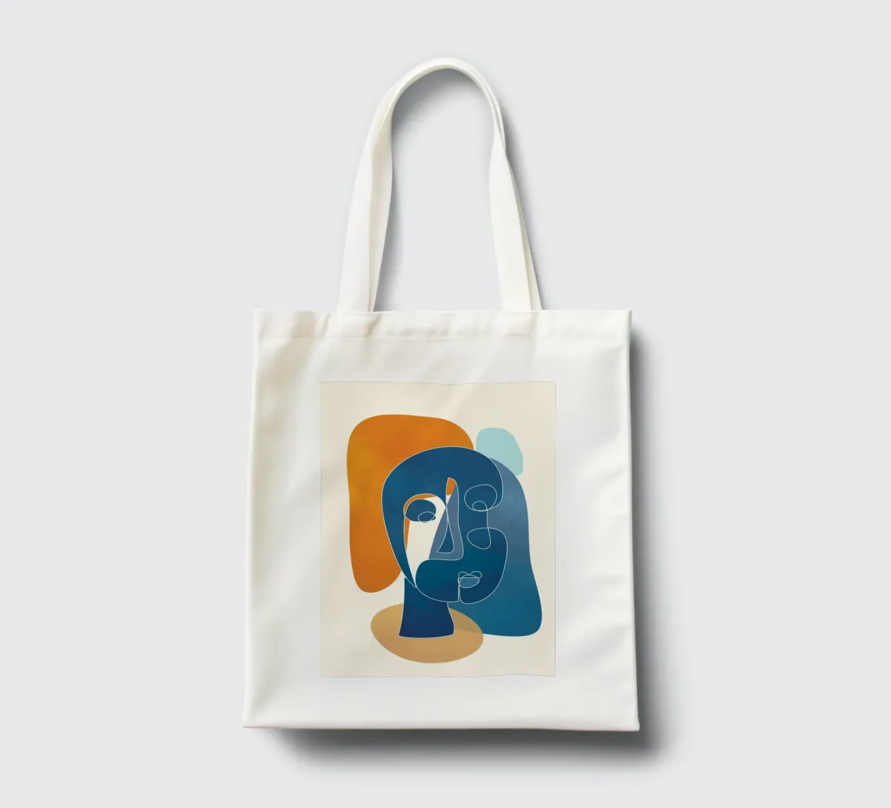 Abstract Mask Design 3 borsa in juta da cityart