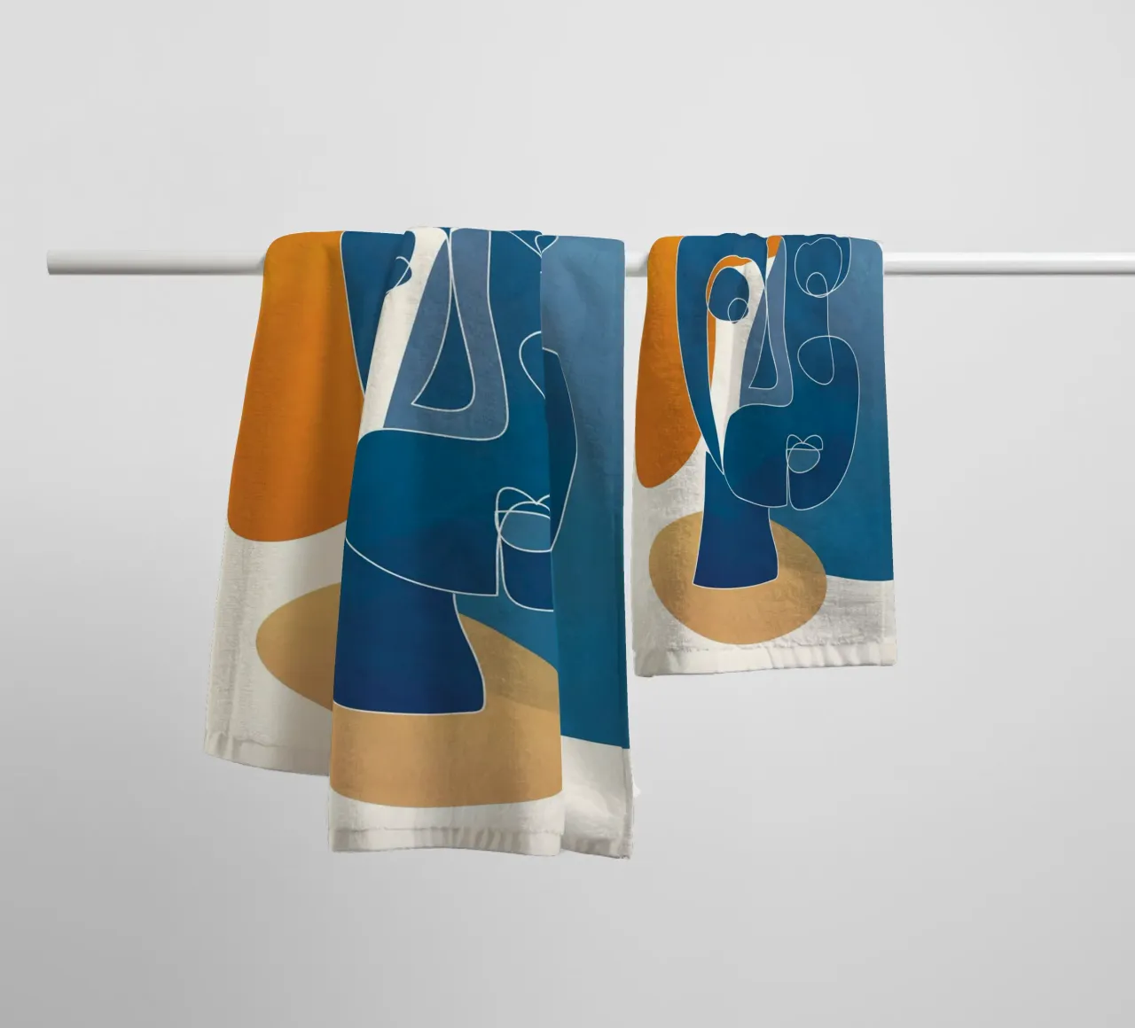 Abstract Mask Design 3 towel by cityart