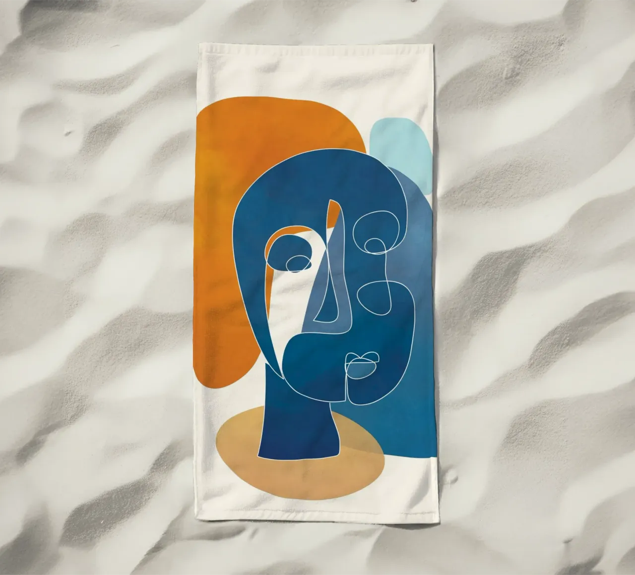 Abstract Mask Design 3 telo mare da cityart