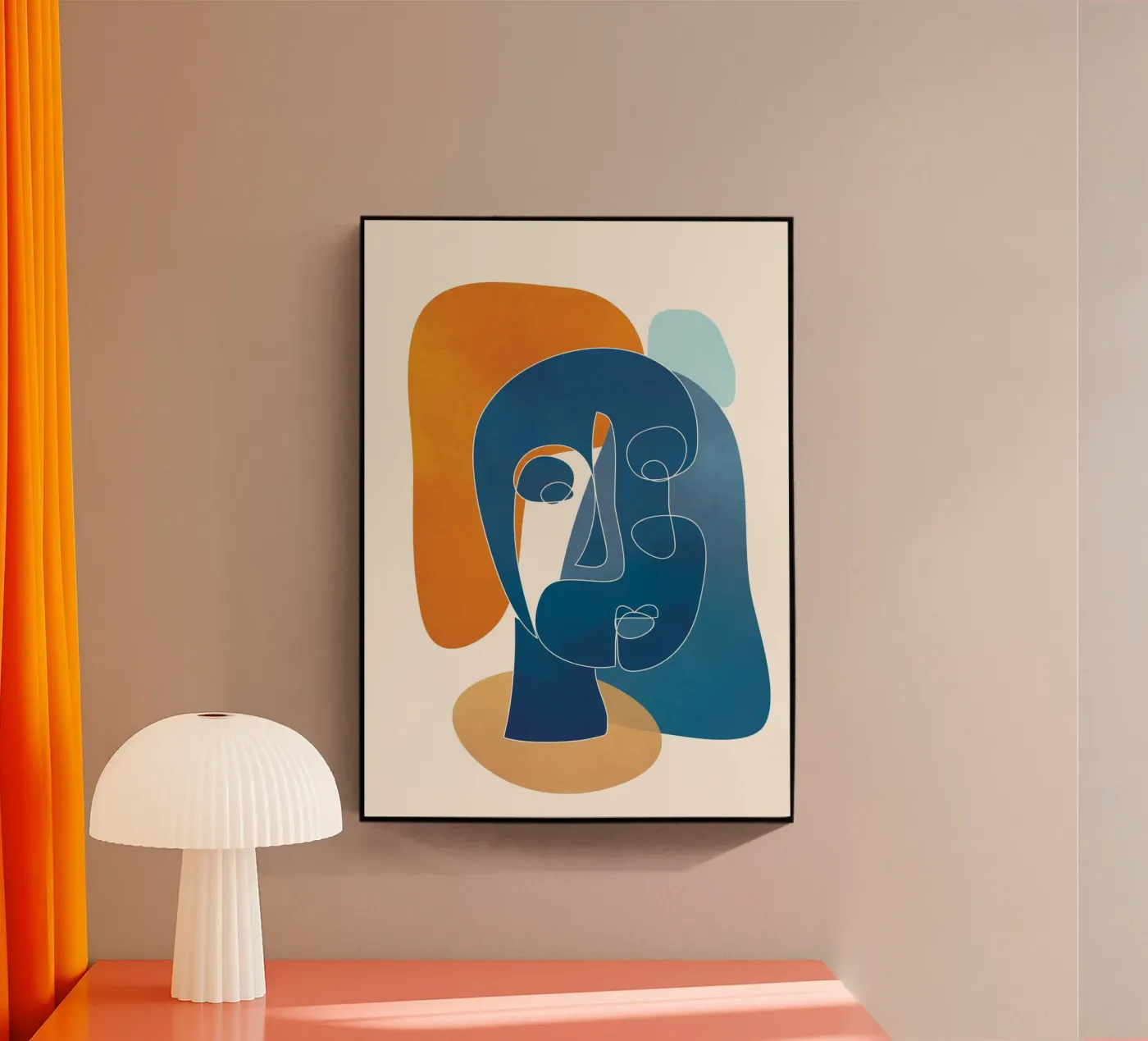 Abstract Mask Design 3 plexiglass da cityart