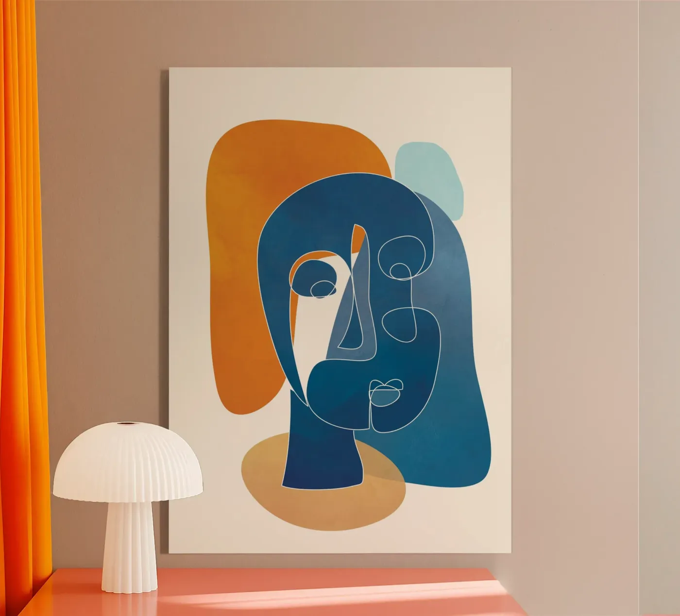 Abstract Mask Design 3 plexiglass da cityart